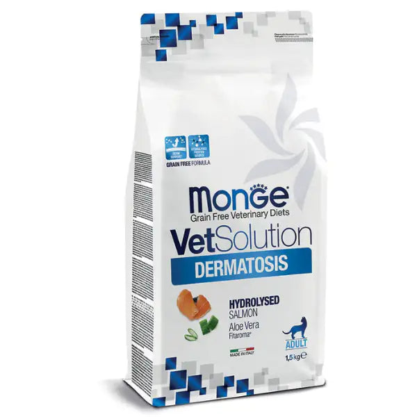 Monge VetSolution Feline Dermatotis Grain Free Adult Salmone   bauzaarit.myshopify.com