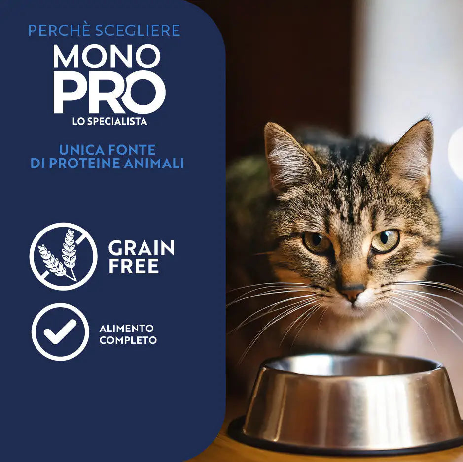 Monopro lo specialista Cat Adult Sterilised Grain free Mousse 85 gr   bauzaarit.myshopify.com