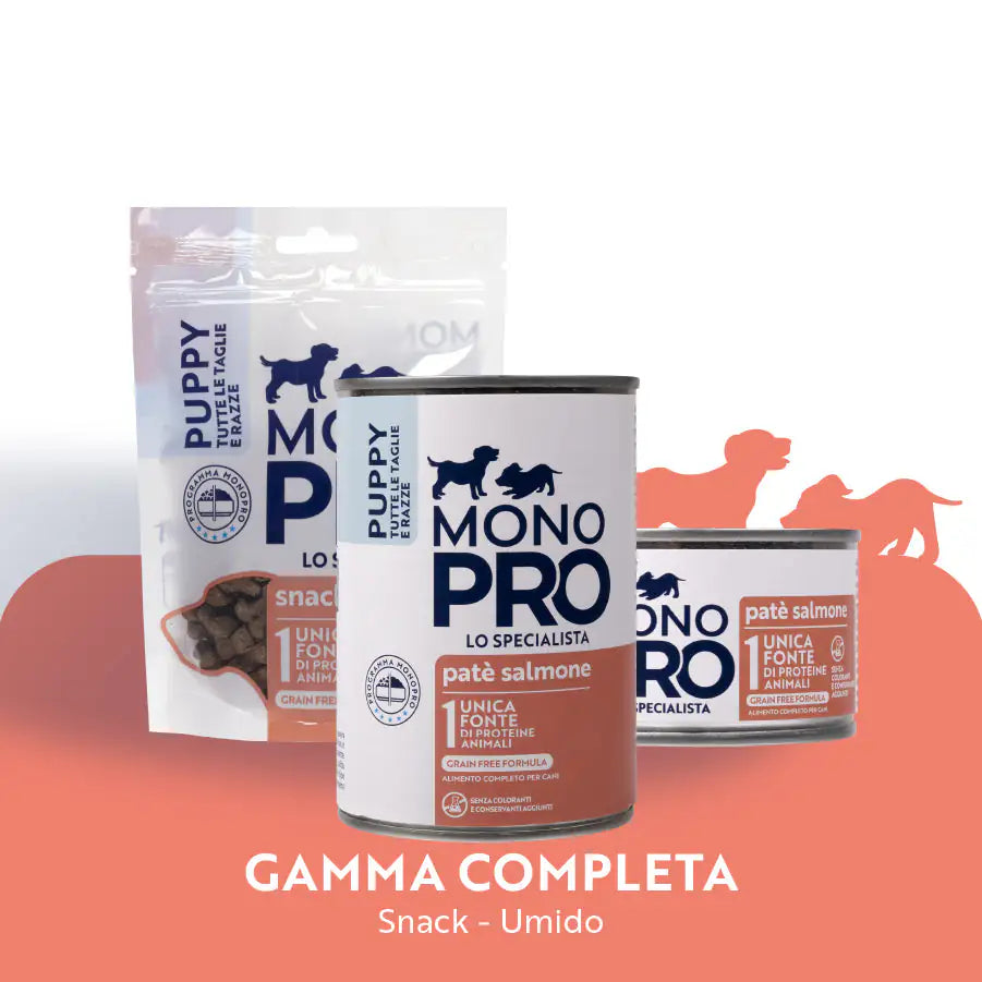Monopro lo specialista Puppy All Breeds Patè Grain Free 400 gr   bauzaarit.myshopify.com
