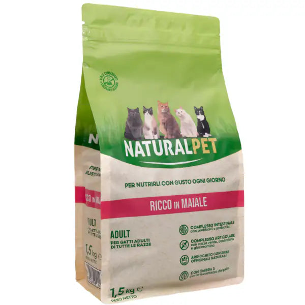 NaturalPet Cat Adult Maiale   bauzaarit.myshopify.com