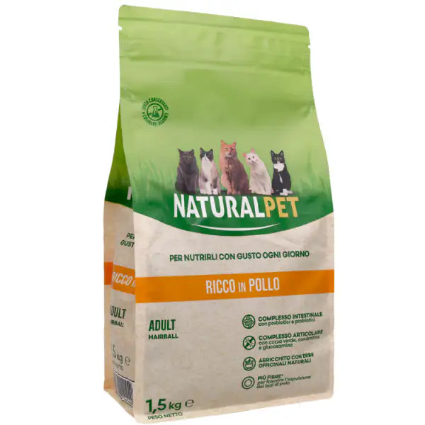 NaturalPet Cat Hairball Pollo  1,5 kg bauzaarit.myshopify.com