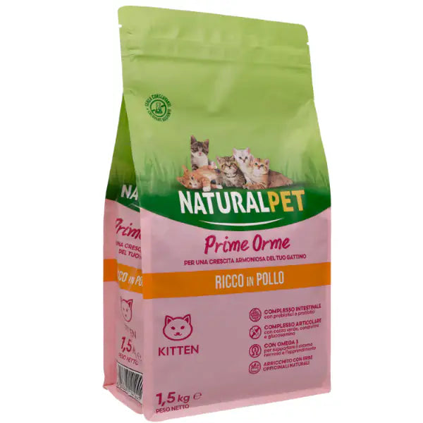 NaturalPet Kitten Prime Orme Pollo  1,5 kg bauzaarit.myshopify.com