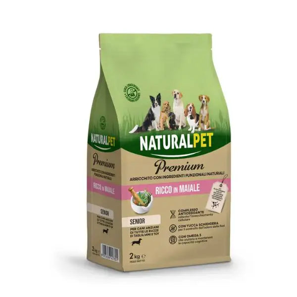 NaturalPet Premium Senior Mini & Toy Maiale  2 kg bauzaarit.myshopify.com
