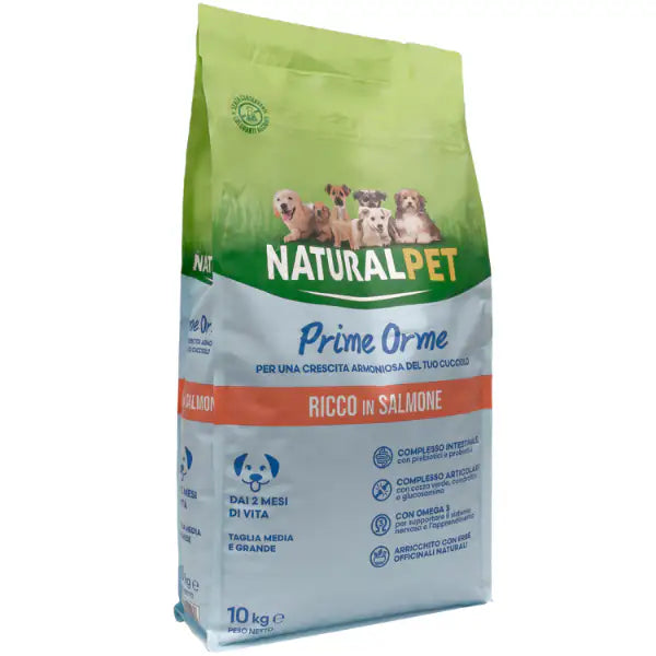 NaturalPet Puppy Prime Orme Medium/Large Salmone   bauzaarit.myshopify.com