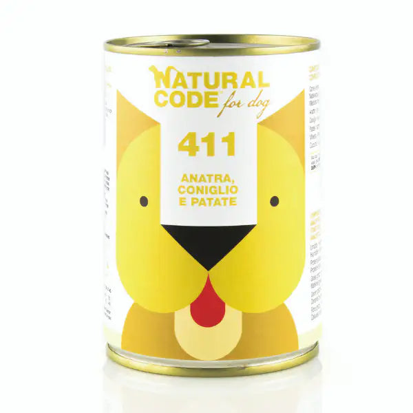 Natural Code Dog Adult 400gr  Anatra, Coniglio e Patate bauzaarit.myshopify.com