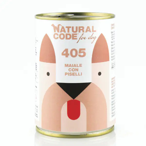 Natural Code Dog Adult 400gr  Maiale e piselli bauzaarit.myshopify.com