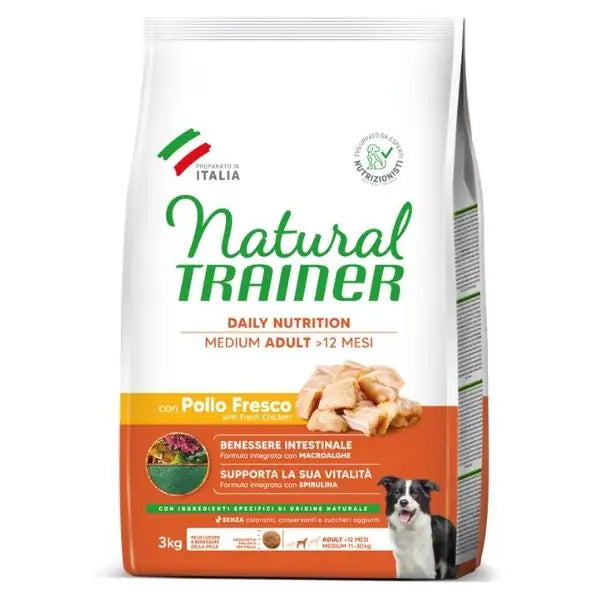 Natural Trainer Daily Nutrition Medium Adult con Pollo fresco  3 kg bauzaarit.myshopify.com