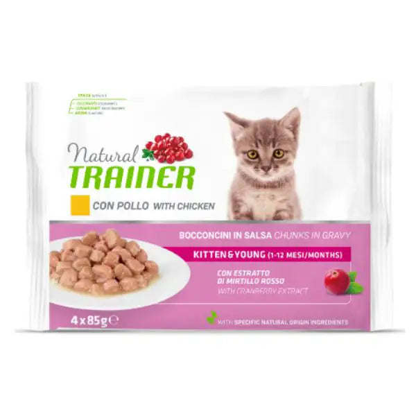 Natural Trainer Flowpack Kitten & Young (4 x 85 gr)   bauzaarit.myshopify.com