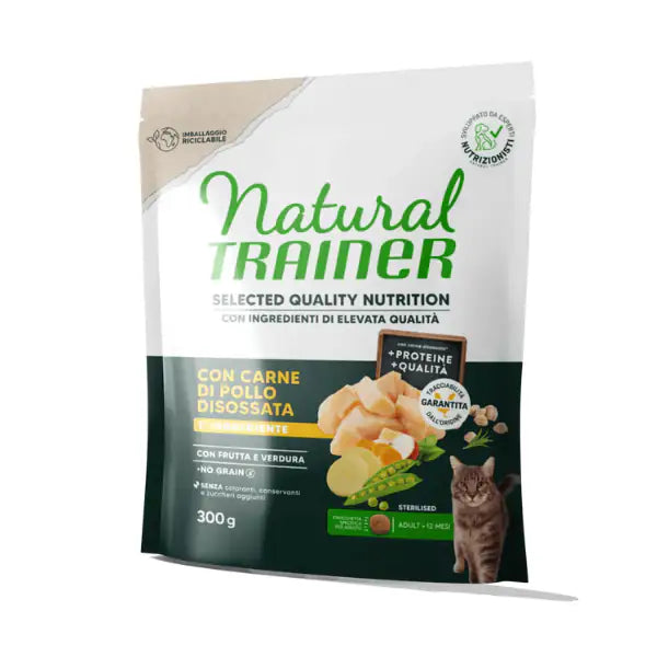 Natural Trainer Selected Quality Adult Cat Sterilised Pollo  1,25 kg bauzaarit.myshopify.com