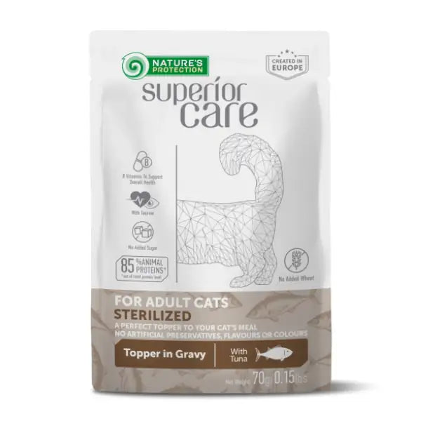 Nature’s Protection Superior Care Cat Adult Sterilised Alimento Complementare 70 gr  Tonno bauzaarit.myshopify.com