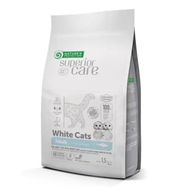 Nature’s Protection Superior Care Cat White Cats Grain Free con Pesce Azzurro   bauzaarit.myshopify.com