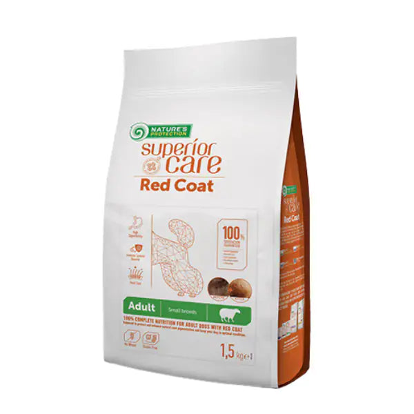 Nature’s Protection Superior Care Dog Adult Small e Mini Red Coat Grain Free Agnello   bauzaarit.myshopify.com