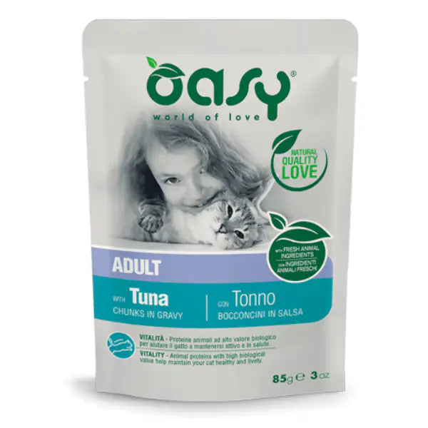 Oasy Cat Adult Bocconcini in salsa 85 gr  Tonno bauzaarit.myshopify.com