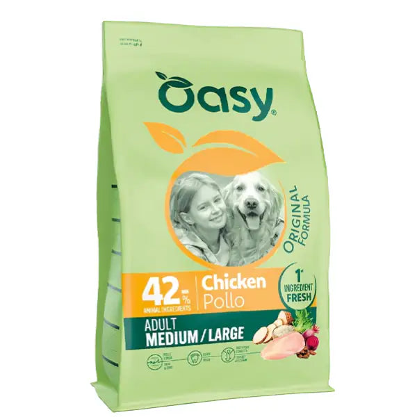 Oasy Dog Adult Medium/Large Pollo  10 Kg bauzaarit.myshopify.com