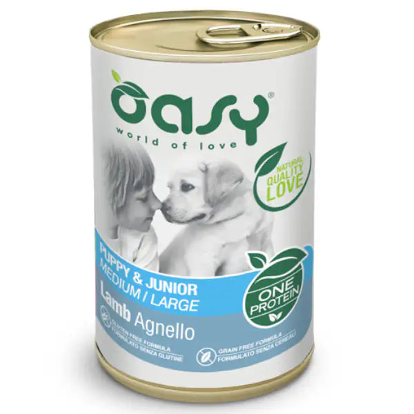 Oasy Monoproteico Puppy & Junior Medium/Large 400 gr  Agnello bauzaarit.myshopify.com