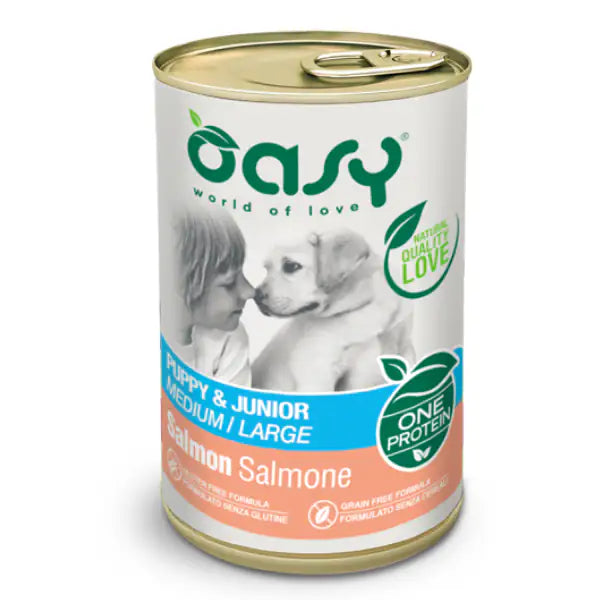 Oasy Monoproteico Puppy & Junior Medium/Large 400 gr  Salmone bauzaarit.myshopify.com