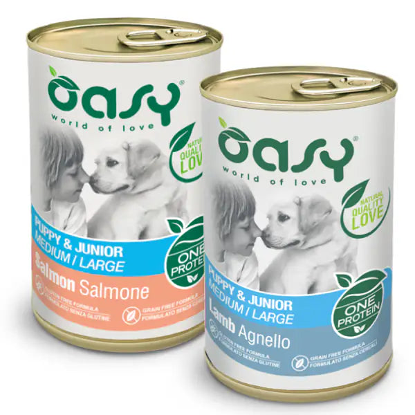 Oasy Monoproteico Puppy & Junior Medium/Large 400 gr   bauzaarit.myshopify.com