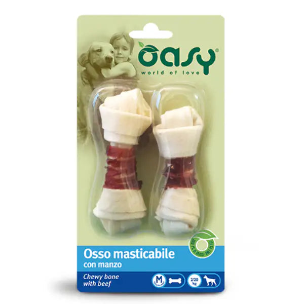 Oasy Osso masticabile con manzo   bauzaarit.myshopify.com