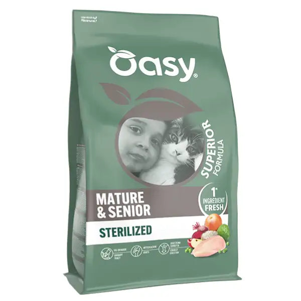 Oasy Superior Formula Cat Mature/Senior Sterilized Pollo   bauzaarit.myshopify.com