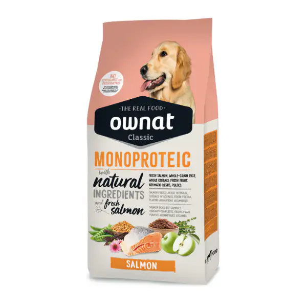 Ownat Classic Monoproteic All Breeds Adult con salmone fresco   bauzaarit.myshopify.com