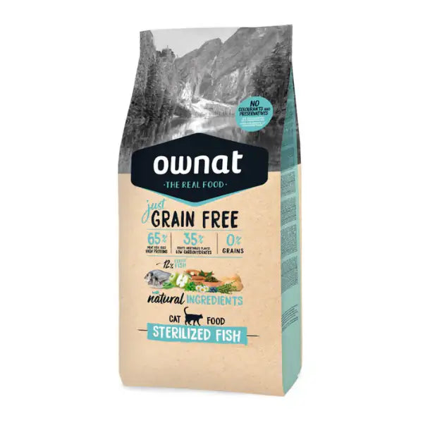 Ownat Just Grain Free Cat Sterilised con pesce fresco   bauzaarit.myshopify.com