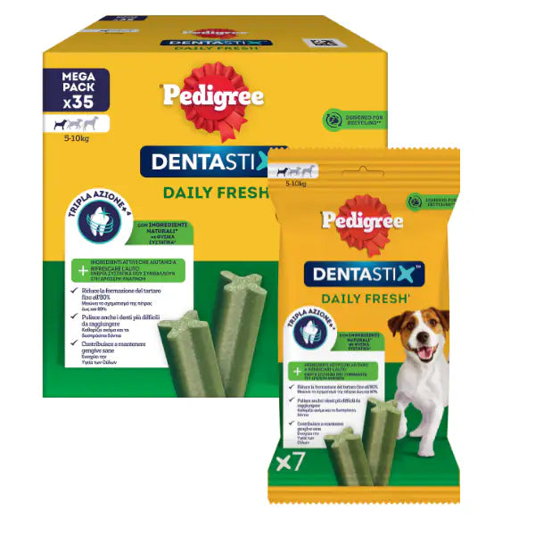 Pedigree Dentastix Fresh Mini snack per l'igiene orale   bauzaarit.myshopify.com