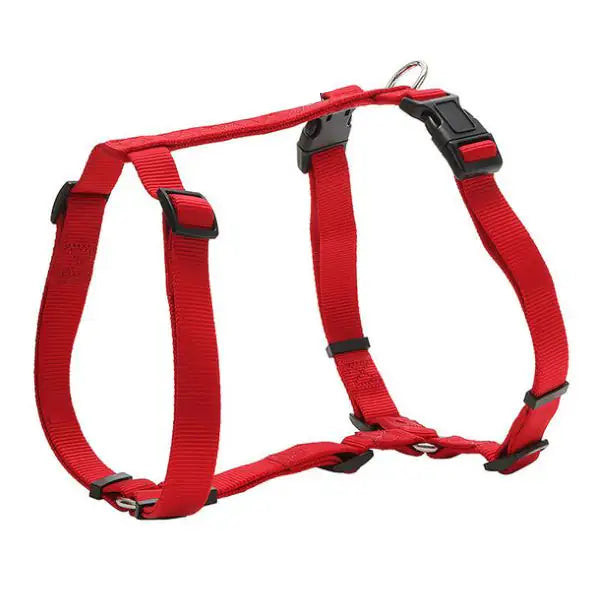 Pettorina ad H Doppia regolazione in nylon PetUp  Rosso - Taglia 6: torace 85 cm x 2,5h cm bauzaarit.myshopify.com