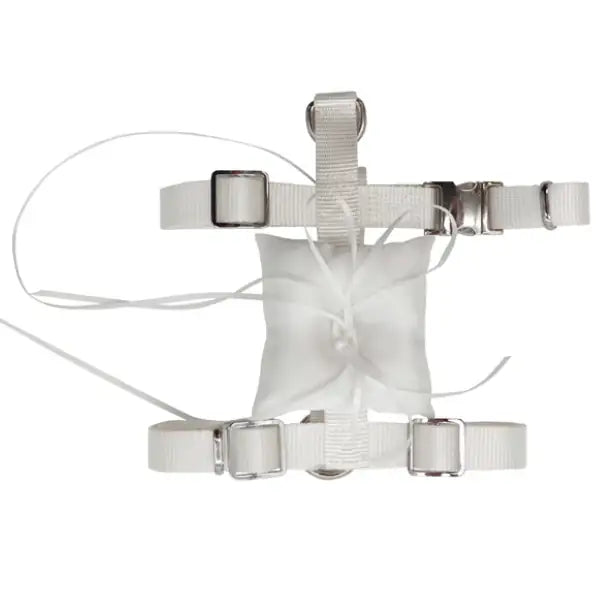 Pettorina ad H per cani con porta fedi da cerimonia Croci Ceremony  Bianco - Taglia XS: 22-35 cm bauzaarit.myshopify.com