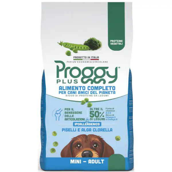 Proggy Plus Ipoallergenico Dog Adult Mini Vegetal a base di Piselli  2,2 Kg bauzaarit.myshopify.com