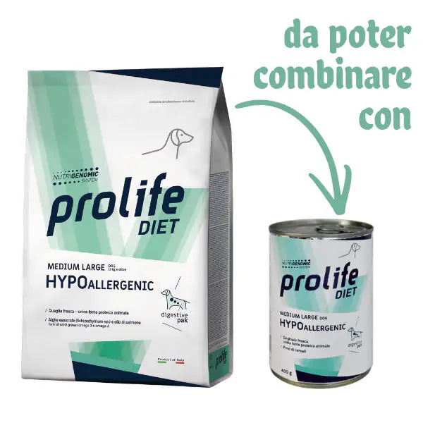 Prolife Diet Veterinary Formula Hypoallergenic Medium/Large Quaglia   bauzaarit.myshopify.com