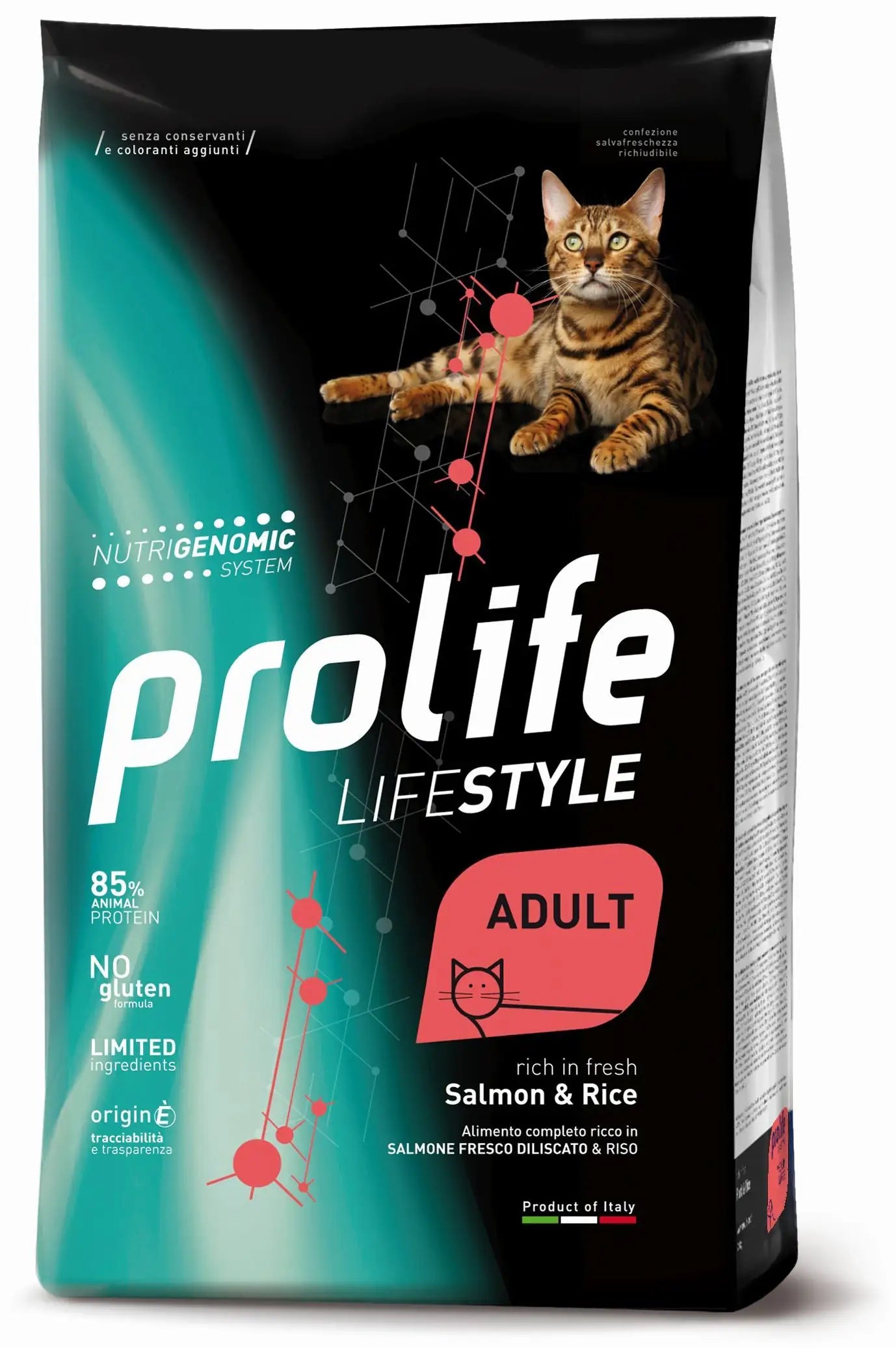 Prolife Lifestyle Gatto Adult Salmone e Riso  7 kg bauzaarit.myshopify.com