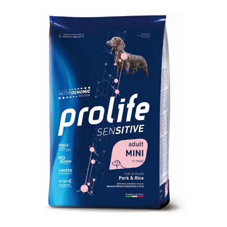 Prolife Sensitive Cane Adult Mini Maiale e Riso  2 kg bauzaarit.myshopify.com