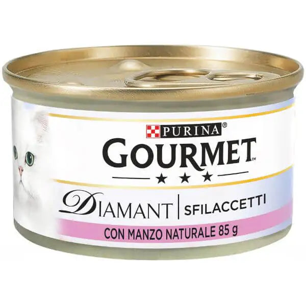 Purina Gourmet Diamant Sfilaccetti Umido Gatto 85 gr  Sfilaccetti con Manzo bauzaarit.myshopify.com