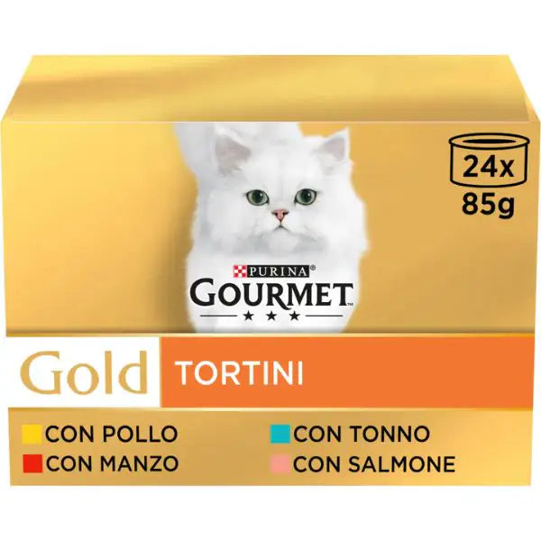 Purina Gourmet Gold Tortini Umido Gatto Multipack 24x85g   bauzaarit.myshopify.com