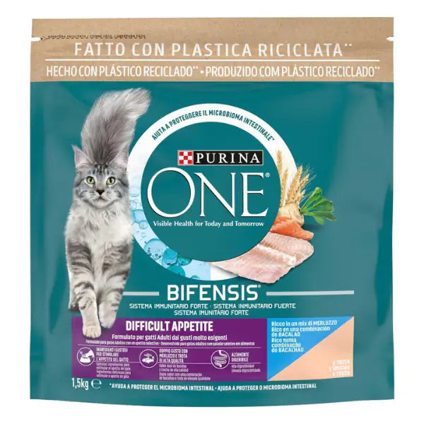 Purina One Cat Adult Appetito Difficile ricco di Merluzzo e Trota   bauzaarit.myshopify.com
