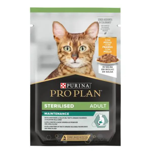 Purina Pro Plan Cat Adult Sterilised Maintenance Umido in salsa 85 g  Pollo bauzaarit.myshopify.com