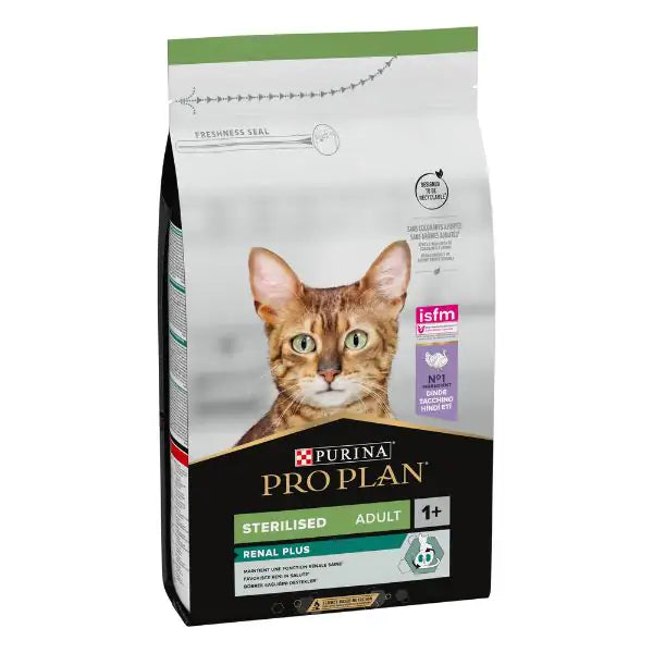 Purina Pro Plan Renal Plus Sterilised Adult 1+ con Tacchino   bauzaarit.myshopify.com