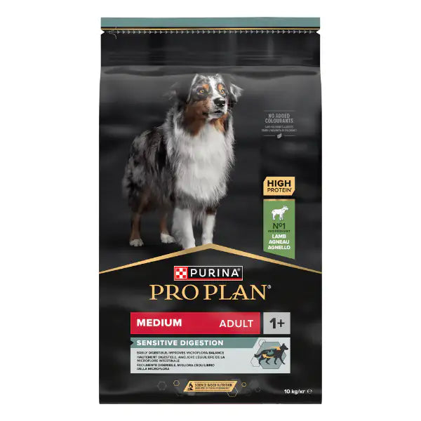 Purina Pro Plan Sensitive Digestion Medium Adult Crocchette Cane Agnello  10 kg bauzaarit.myshopify.com
