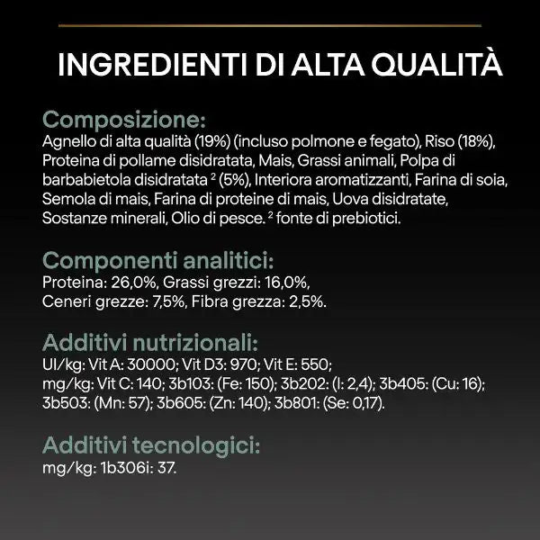 Purina Pro Plan Sensitive Digestion Medium Adult Crocchette Cane Agnello   bauzaarit.myshopify.com