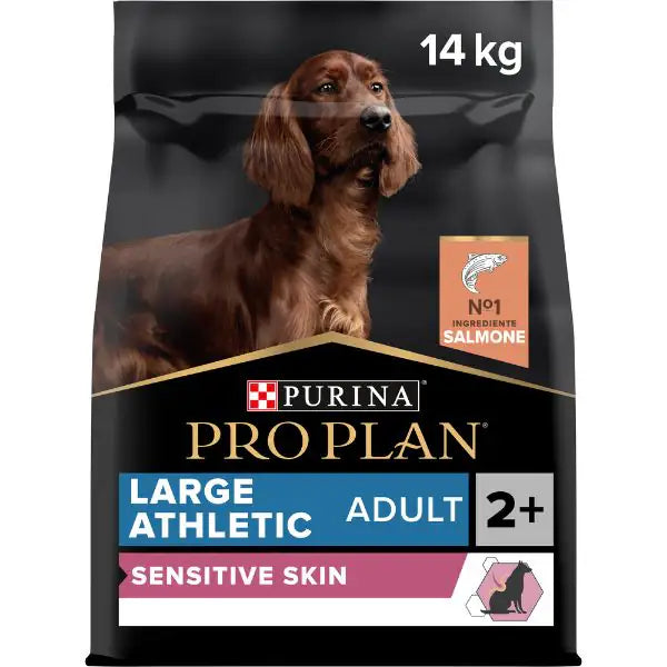 Purina Pro Plan Sensitive Skin Large Athletic Adult Crocchette Cane Salmone  14 kg bauzaarit.myshopify.com