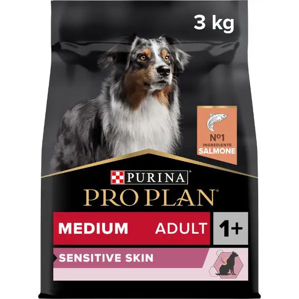 Purina Pro Plan Sensitive Skin Medium Adult Crocchette per Cane Salmone  3 kg bauzaarit.myshopify.com