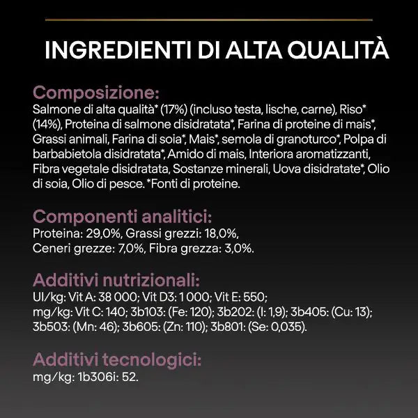 Purina Pro Plan Sensitive Skin Medium Adult Crocchette per Cane Salmone   bauzaarit.myshopify.com