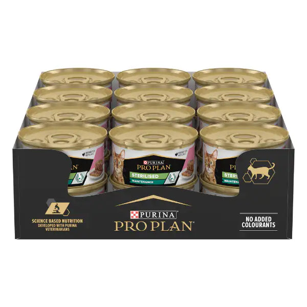 Purina Pro Plan Sterilised Maintenance Umido Gatti Terrine Salmone e Tonno   bauzaarit.myshopify.com