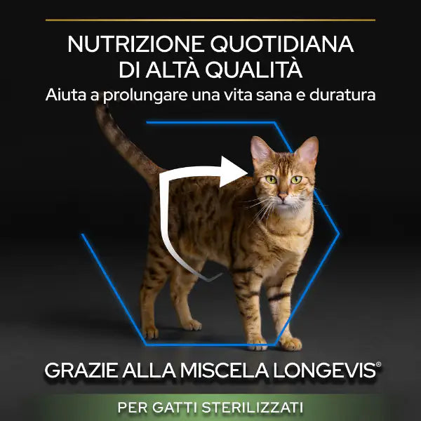 Purina Pro Plan Sterilised senior 7+ Crocchette Gatto Sterilizzato con tacchino   bauzaarit.myshopify.com
