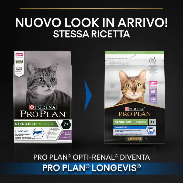 Purina Pro Plan Sterilised senior 7+ Crocchette Gatto Sterilizzato con tacchino   bauzaarit.myshopify.com