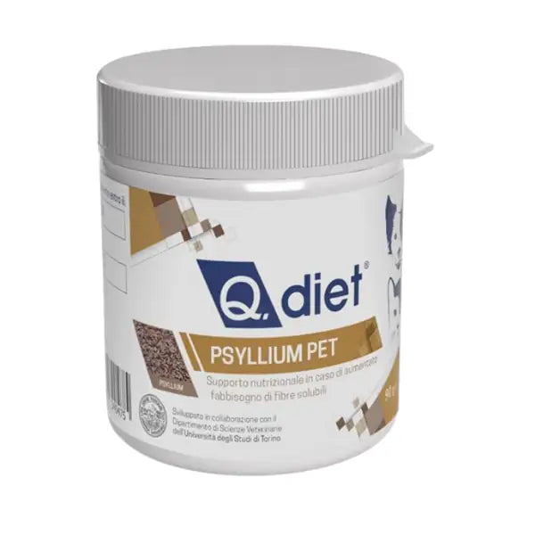 Q.Vet - Q.Diet Psyllium Alimento Complementare in Polvere  90 gr bauzaarit.myshopify.com