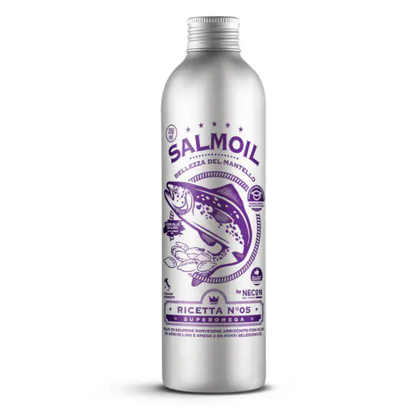 Salmoil olio di salmone per cani e gatti Pelle e pelo lucidi   bauzaarit.myshopify.com