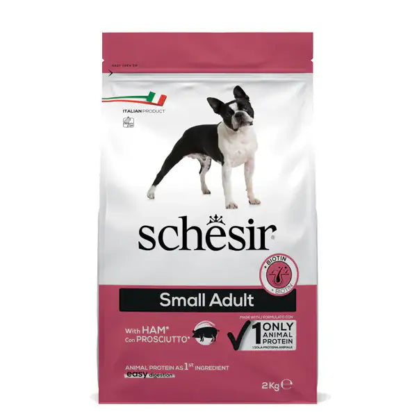 Schesir Dog Adult Small Maintenance Prosciutto   bauzaarit.myshopify.com