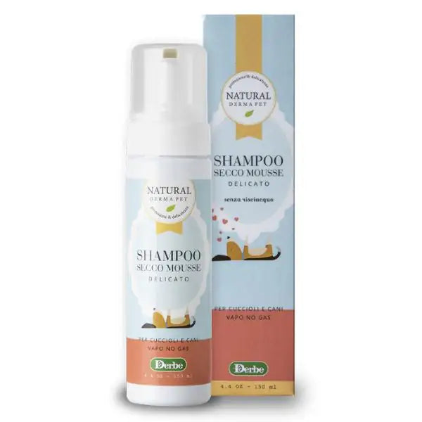 Shampoo Secco Cuccioli e Cani Natural Derma Pet   bauzaarit.myshopify.com