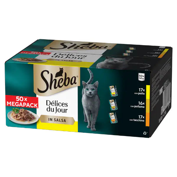 Sheba Délices du Jour in salsa Multipack 50x50 gr   bauzaarit.myshopify.com